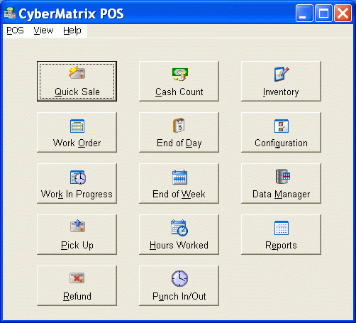 CyberMatrix Point Of Sale Screenshot